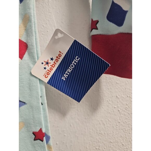 July 4th 6-9m Pajama - New - Red Blue Memorial Day 4th Of July Labor Day - Picture 4 of 7